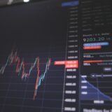 Graphiques financiers sur ordinateur pour illustrer Interactive Brokers et les outils avancés de trading